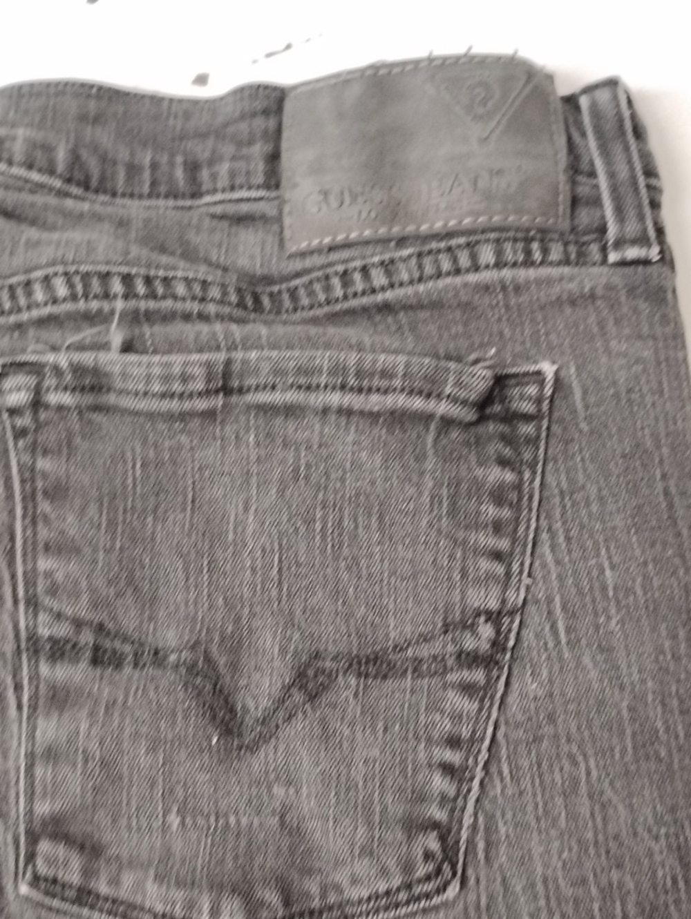 Guess by George Marciano Slim Straight Men's Gray Black Jeans 38 W 32 L